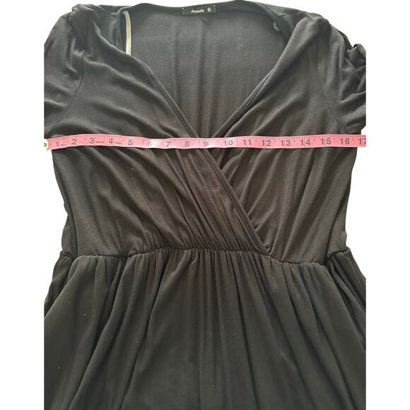 Annabelle Women's Curve Hemline Wrap Maxi XL - Black - Picture 9 of 13